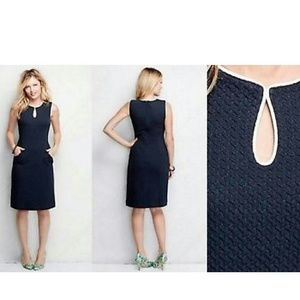 Keyhole sheath shift dress